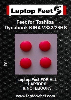 Laptop Rubber feet compatible for Toshiba Dynabook KIRA V832/28HS