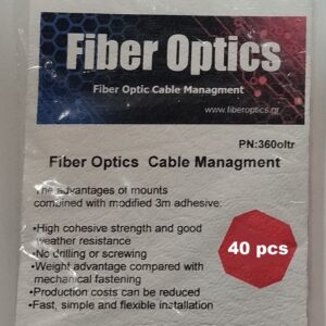 Fiber optics cable managment 40pcs self adhesive transparent